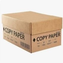 Office Copy Paper - 10 Reams (5000) Sheets - Delivery Available