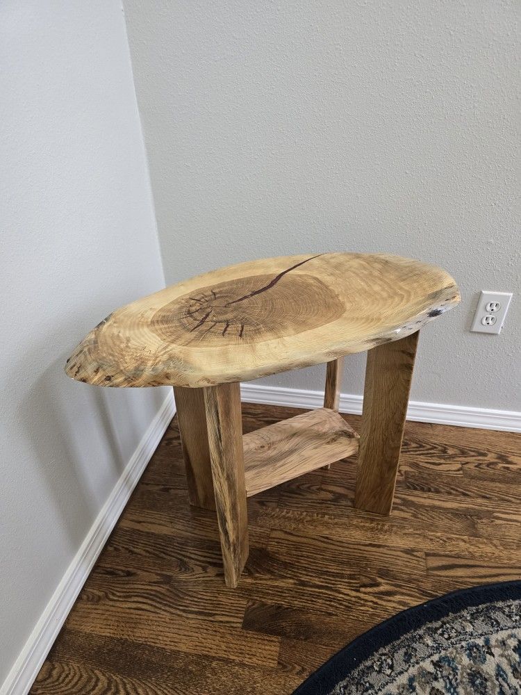 Oak End Table