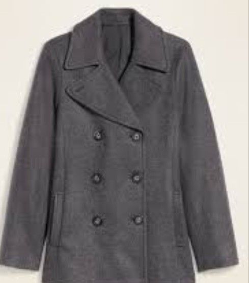 Gray Old Navy Peacoat