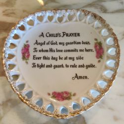 RETRO CHILD'S PRAYER PLATE 