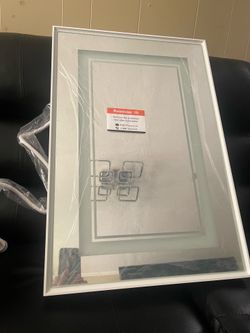 Bathroom medicine cabinet with led light