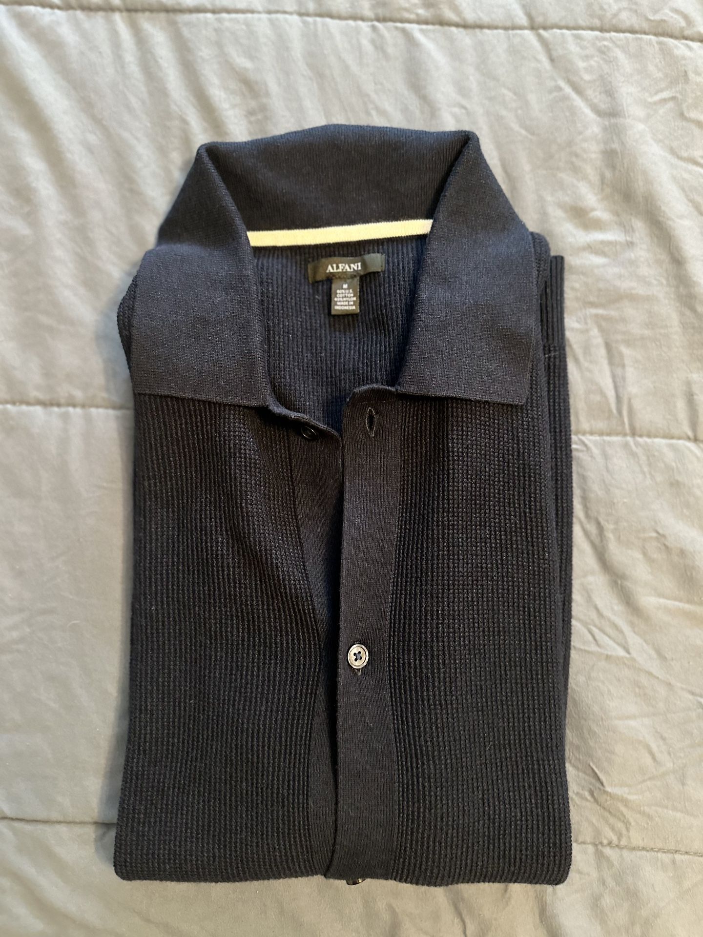 Alfani Textured Knit Shirt 