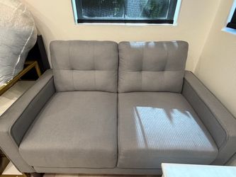 Moving Sale: 54” Gray Loveseat