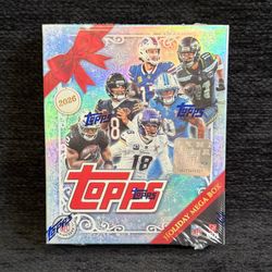2026 TOPPS HOLIDAY FOOTBALL TRADING CARDS MEGA BOX