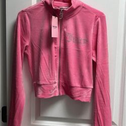 Juicy Couture Jacket Long Sleeve Light Pink/Silver (Size: Small and XSmall available)- BRAND NEW