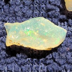 3.35ctw Natural ETHIOPIAN FIRE OPAL POLISHED ROUGH 12.19X4.97X3.65MM