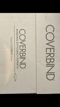 ๐ง ย 1" Clear Linen covers from Coverbind feature a spine and back made from 100lb white linen cover stock with a clear frosted front cover that allows