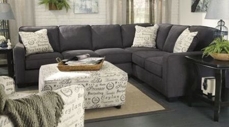 Brand New Charcoal Grey Sectional or Couch and Loveseat Version Available