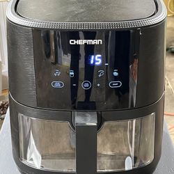 Chefman TurboTouch Easy View Air Fryer, The Most Convenient And Healthy Way To Cook Oil-Free, Watch Food Cook To Crispy And Low-Calorie Finish Through