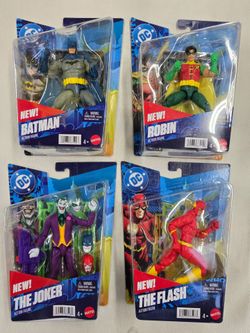 DC Comics Batman, Robin, Joker & Flash