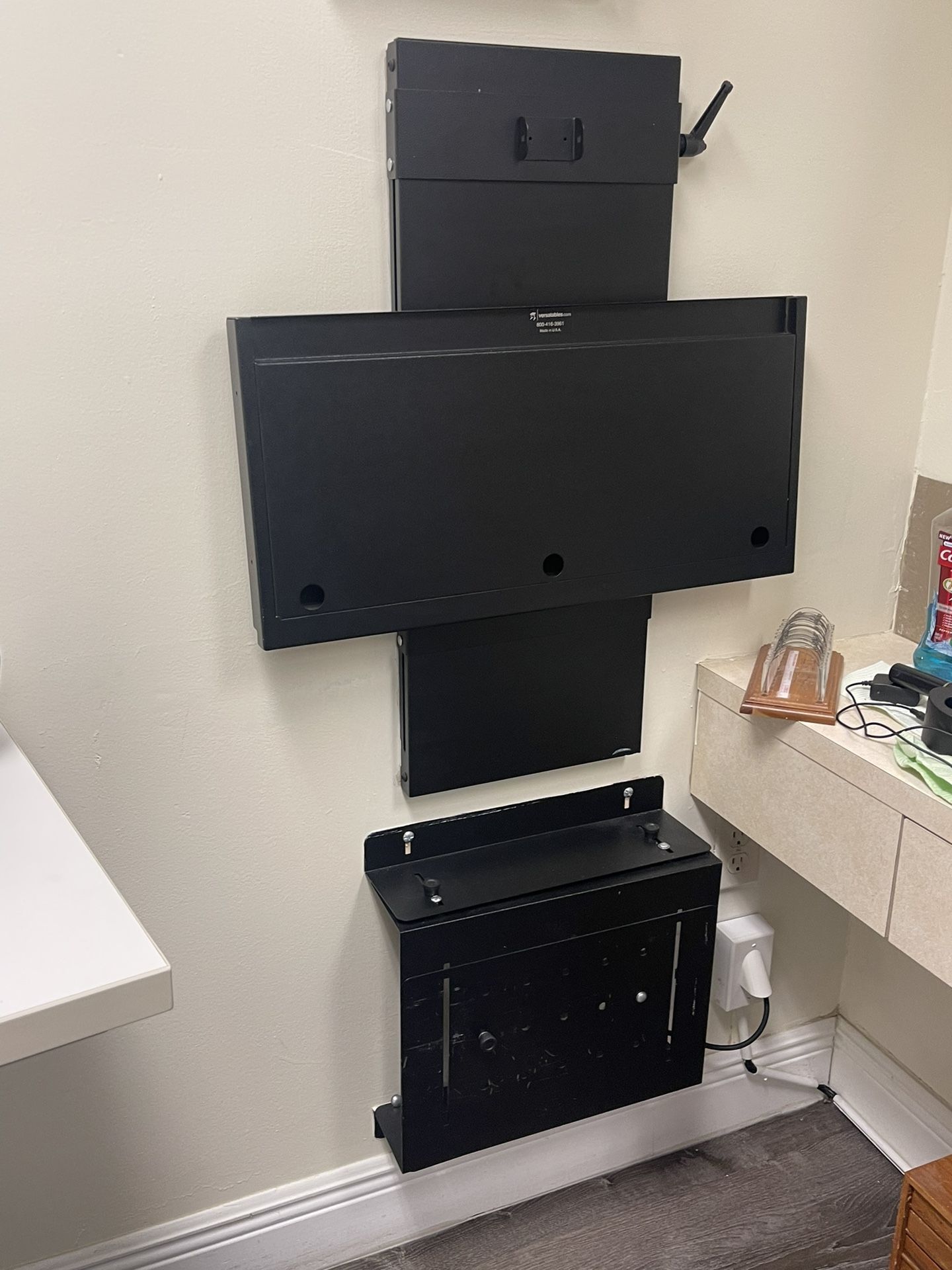 Wall Mount Station For Computer Screen And CPU ( 6 Units Available)