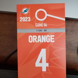 Miami Dolphins Parking Pass 10/15/23
