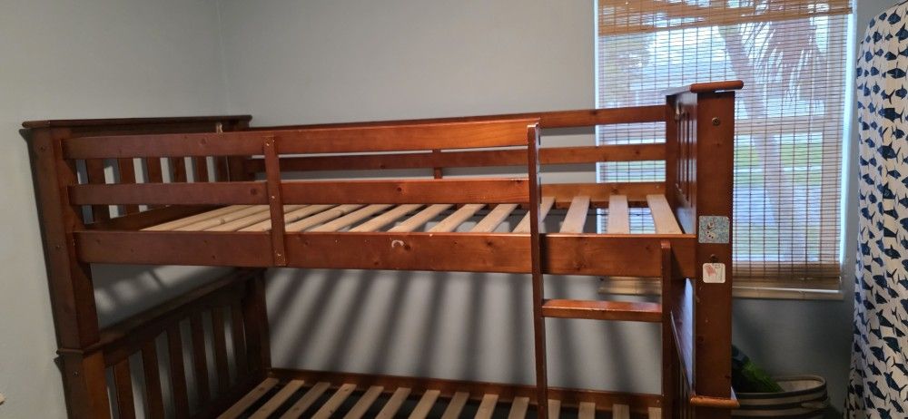 Wood Bunk Beds Twin $60