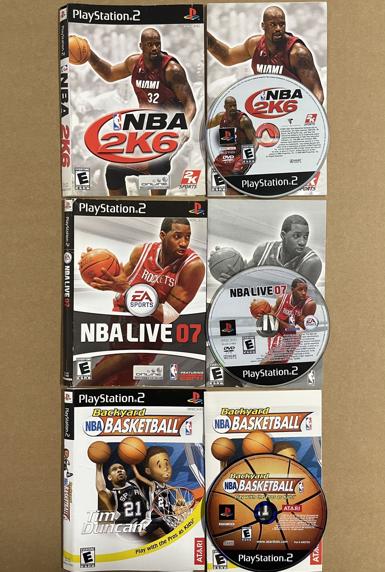 Playstation 2 NBA Games