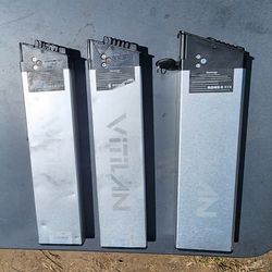 Vitilan 48V Power Ebike Battery Electric Bicycle Rechargeable Replacement Lot of 3 With Key