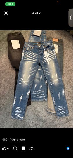 Purple jeans
