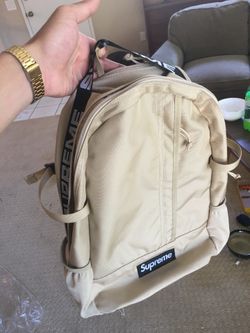 Tan supreme backpack cheap