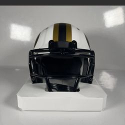 elijah mitchell signed mini helmet 