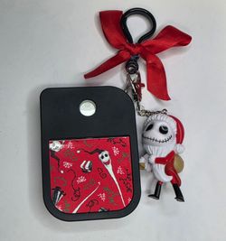 Santa Jack Skellington Hand Sanitizer Keychain, Nightmare Before Christmas, Jack skellington, Oogie Boogie, NBC