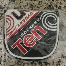 Odyssey 2Ball TEN Red Letter XXL Mallet  Putter Cover Brand New