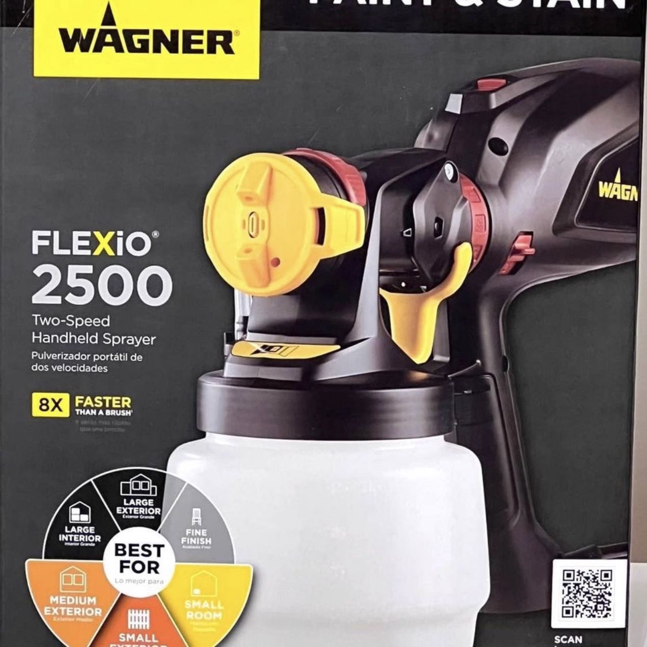 Wagner Flexio 2500 Hvlp Paint Sprayer, Great For Walls,, 50 OFF