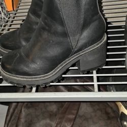 Tall Black Boots Size 9 And 10
