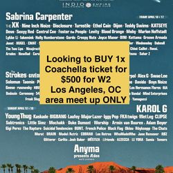 Coachella W2 Tickets