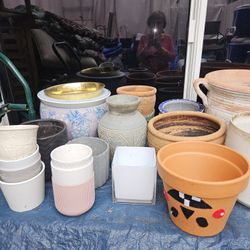 ASSORTED PLANT POTS. $3 TO $20!!!!!