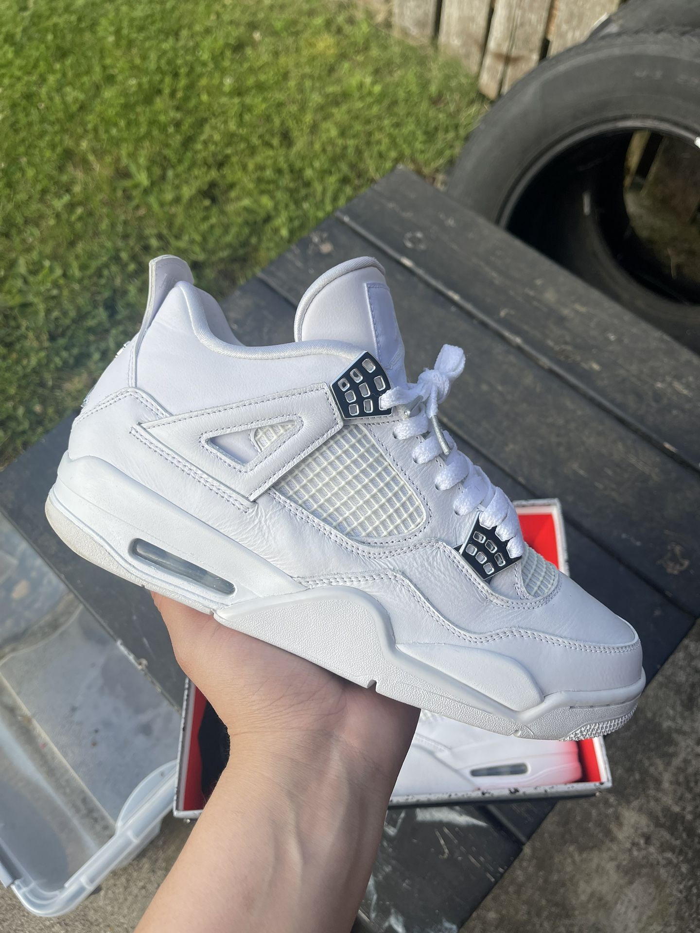 Jordan Retro 4 Pure Money - Size 10 - Lightly Worn