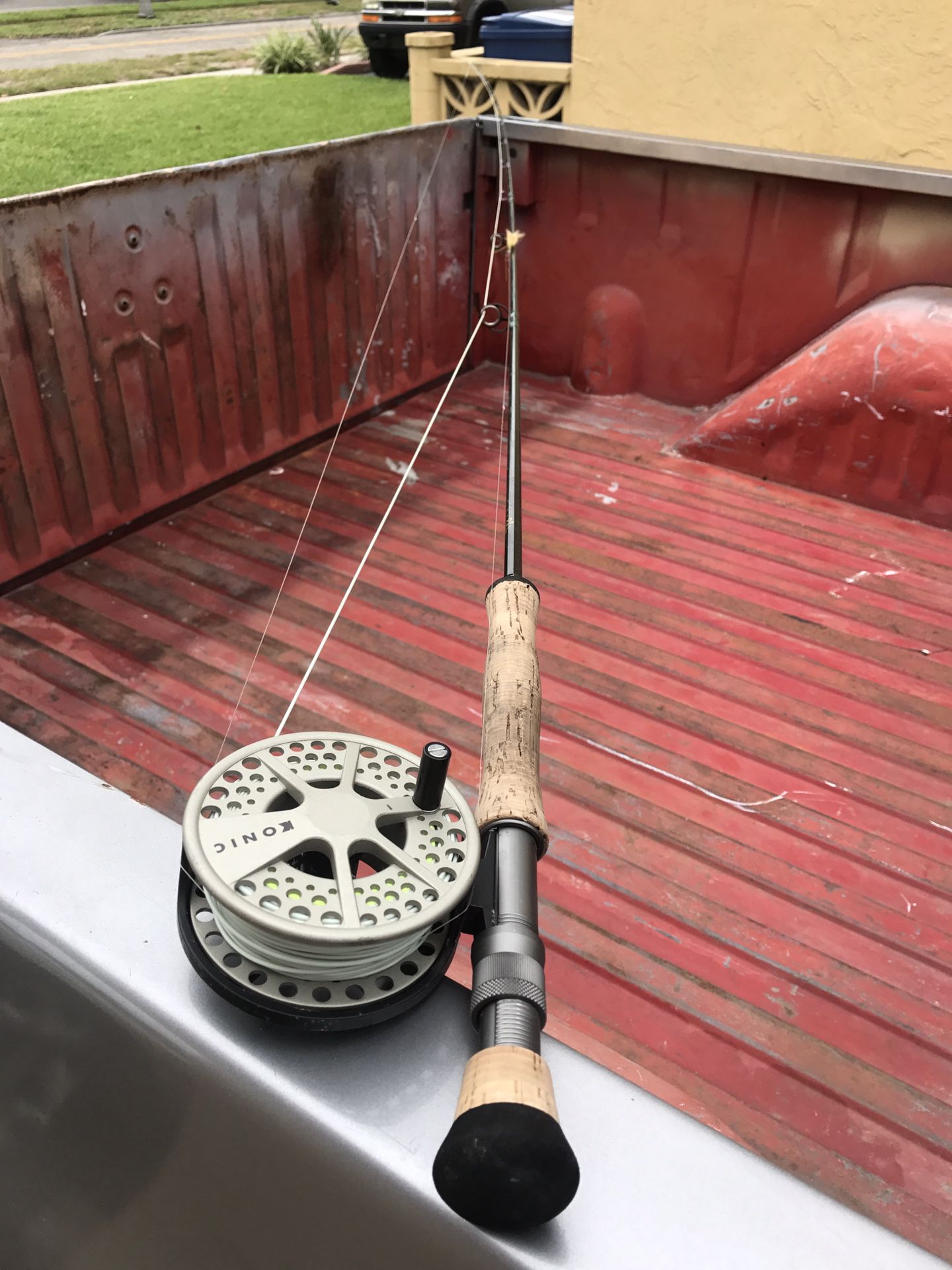 Lamson konic 8wt fly reel and TFO 8wt fly fishing rod for Sale in