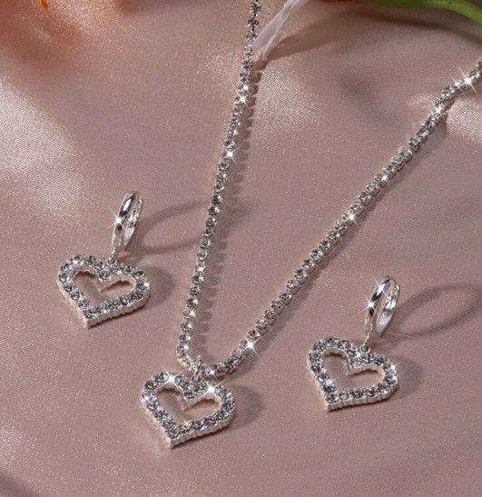 Sparkle Heart Jewelry Set