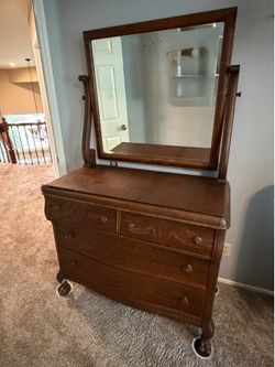 Vintage Quarter Sawn Oak Dresser