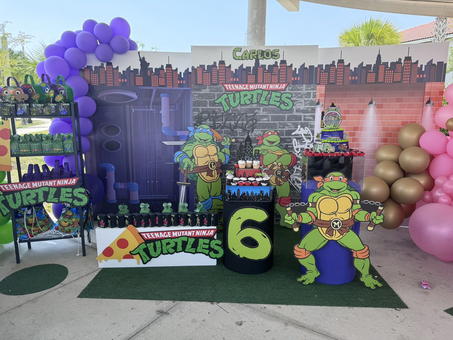 Ninja Turtle Party Decoration Set - Decoración De Fiesta Tortugas Ninja
