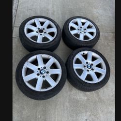 4 - 225/45zr17 5x120 5x4.72 Stock Bmw Wheels Rims 90% Treads Tires 2023 DOT!