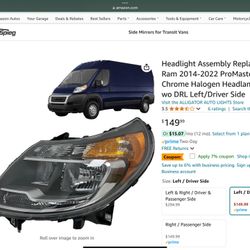 Left Head Light Ram Pro master