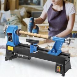 Wood Lathe 10 x 18 Inch, Bench Top Heavy Duty Wood Lathe 5 Speed, Mini Wood Lathe