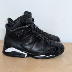 Nike Air Jordan 6 VI Retro Black Cat Sneakers 384664-020 Men's Size 10.5 