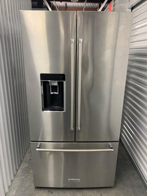 KITCHEN AID STAINLESS STEEL FRENCH DOOR COUNTER DEPTH REFRIGERATOR