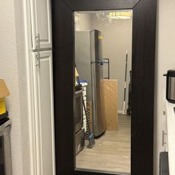 Wooden Standing Mirror 