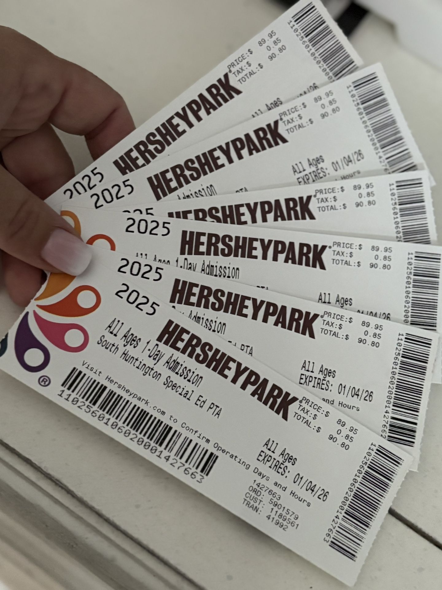 Hershey’s Park Admission Tickets For Sale!