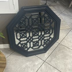 Vintage Mirror Dark Navy Blue