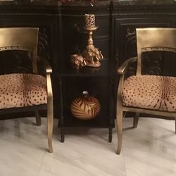 Pair Of Chairs And Side Table 3 Piece Set