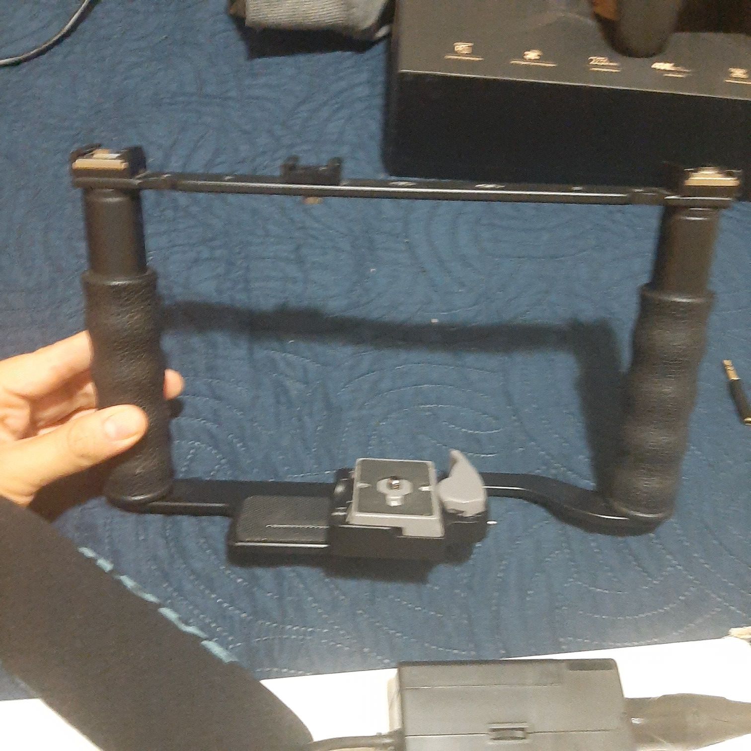 Alzo Video Camera Stabilizer with multiple got shoes and Grip