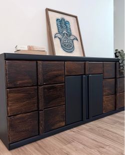Gorgeous Restored Credenza / Dresser 71”L x 19”W x 32”H