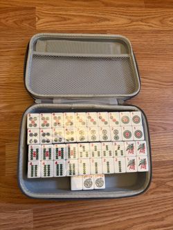 Complete American Mahjong Tile Set with Carrying Case