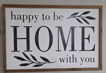 Wooden sign