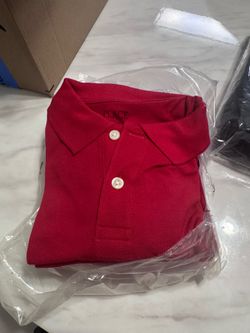 Red school shirt