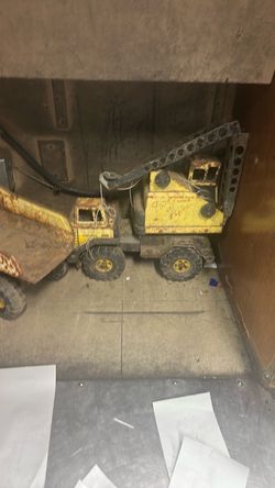 2 old trucks