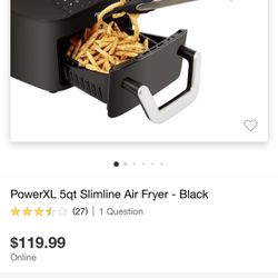 Power Xl 5Qt Slimline Air Fryer