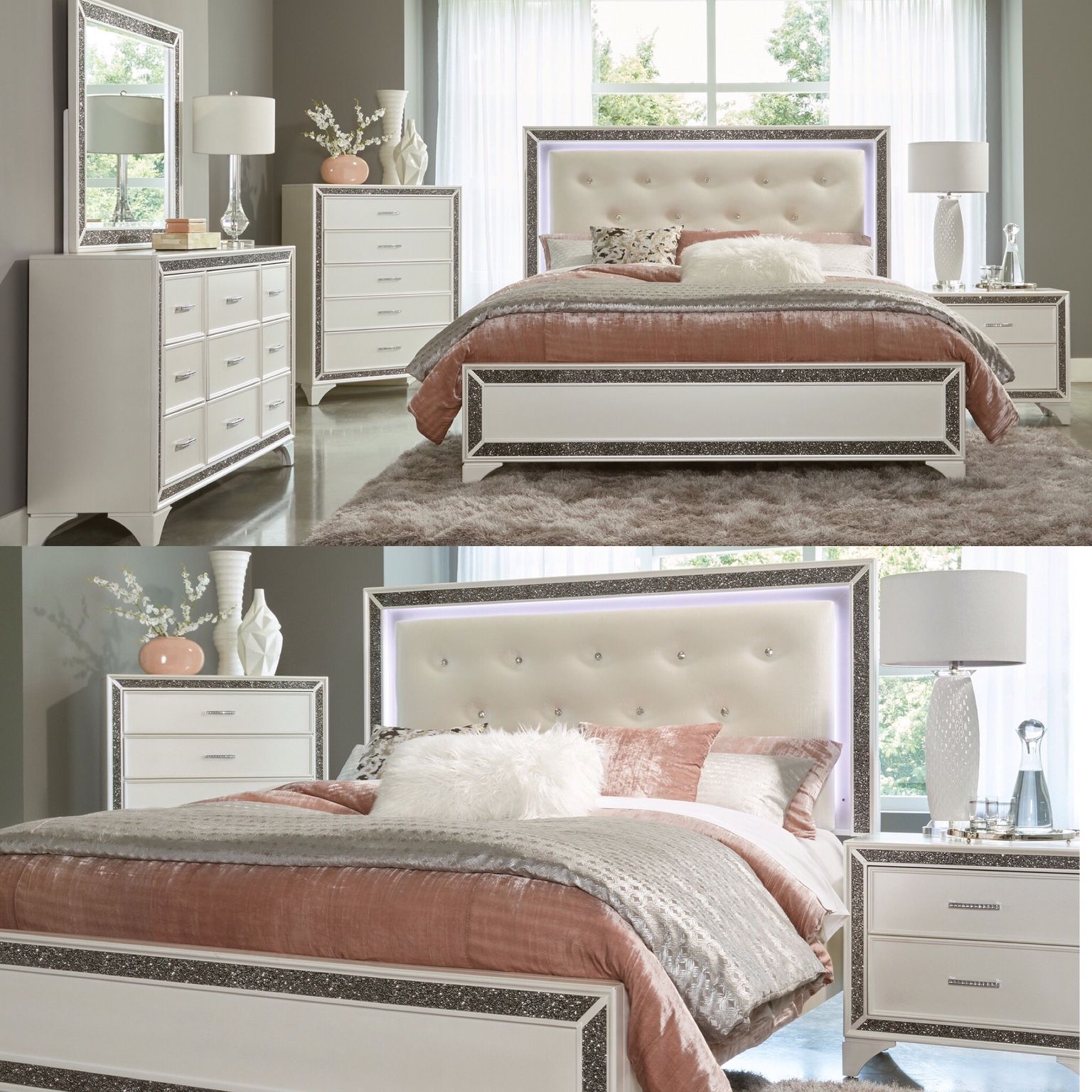 4 PCS Queen Size Bedroom Set In Offer 🔥🔥🔥